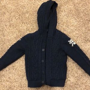 Gap fleece lined sweater jacket